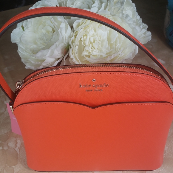 Kate spade Payton medium dome Red crossbody - Picture 5 of 11